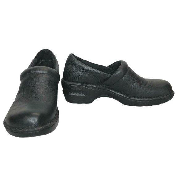 BOC Born Concepts Clogs Mules Comfort Black Leather Womens 9M Work - Picture 4 of 12